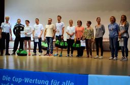 Kiebinger Osterlauf 2017 - Ehrung der Tagessieger des WLV Team-Lauf-Cups